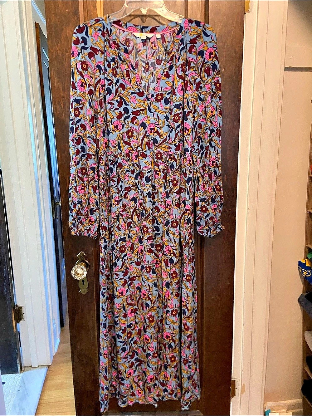 Boden Floral Maxi Dress Size 14R